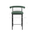 Kashmir full green lether bar stool